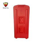 Fire Extinguisher Stand Manufacturer - Floor Mounted Single Red Plastic Stand