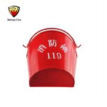 Fire Bucket Manufacturer - Metal Red Fire Bucket for Fire Fighting