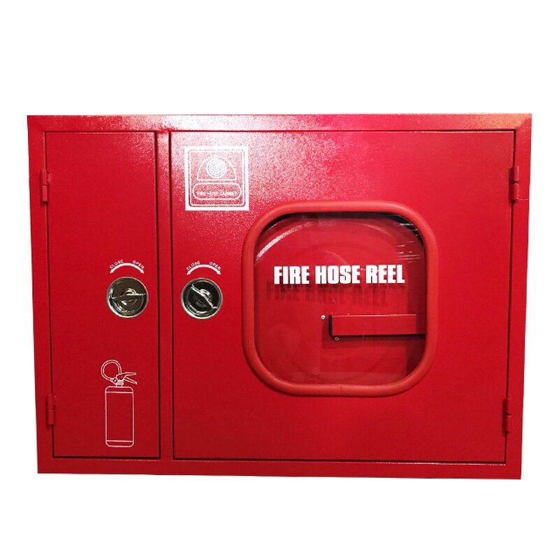 Fire Cabinet Manufacturer - Wall Mounted Double Door with Lock Cabinet