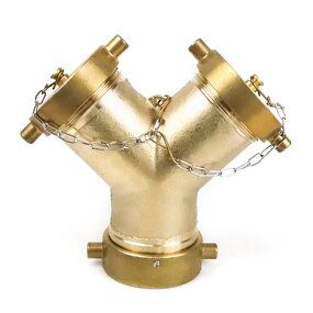 Siamese Connection Valve Manufacturer - 2 Way Y Brass Water Divider