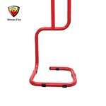 Fire Extinguisher Stand Manufacturer - Red Tubular Single Extinguisher Stand