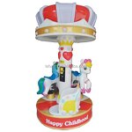 Carousel Ride Manufacturer - Coin Operated Mini 3 People Merry Go Round