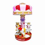 Carousel Ride Manufacturer - Coin Operated Mini 3 People Merry Go Round