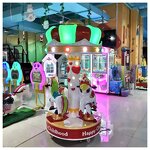 Carousel Ride Manufacturer - Coin Operated Mini 3 People Merry Go Round
