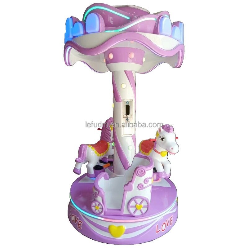 Carousel Ride Manufacturer - Customized 3 Seats Kids Indoor Mini Carousel