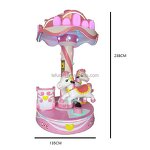 Carousel Ride Manufacturer - Customized 3 Seats Kids Indoor Mini Carousel