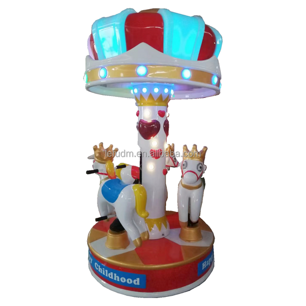 Carousel Ride Manufacturer - Factory Sale Indoor Mini 3 Players Carousel