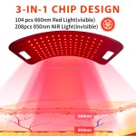 红色Led光治疗面板与支架660nm 850nm Led光治疗装置全身Led红色光治疗灯