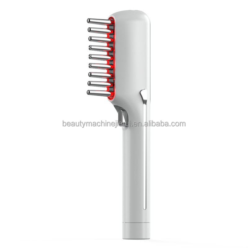 In Stock Electric Hair Growth Comb Led Red Light Anti Hair Loss Vibration Scalp Massage Comb