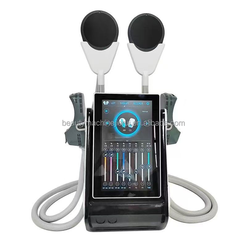 2025 Renasculpt Ems 4 Handle 15 Tesla Body Sculpting Muscle Building Ems Machine Price