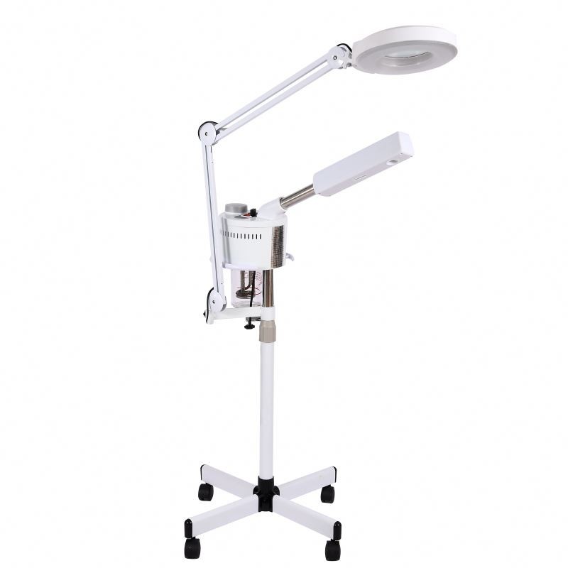 SPA Home Use New Beauty Equipment Skin Moisture Small Size Facial Steamer Hot And Cool Ozone Face Spa Facial Steamer With Lamp