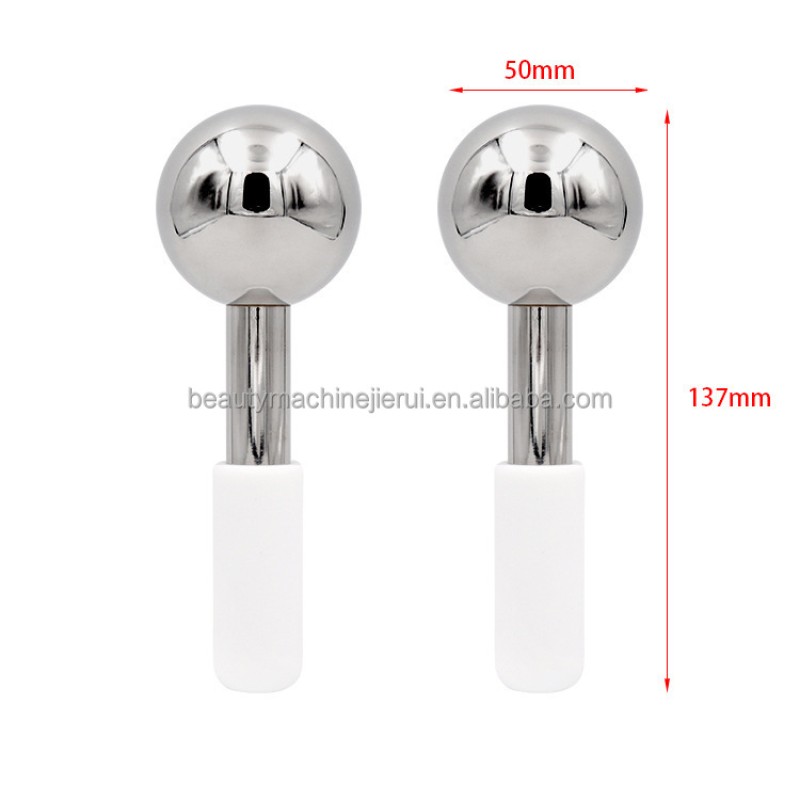 Beauty Skin Care Rejuvenation Cooling Facial Massager Stainless Steel Ice Globes