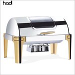 Chafing Dish Manufacturer - Gold Rectangular Non-Electric Food Warmer