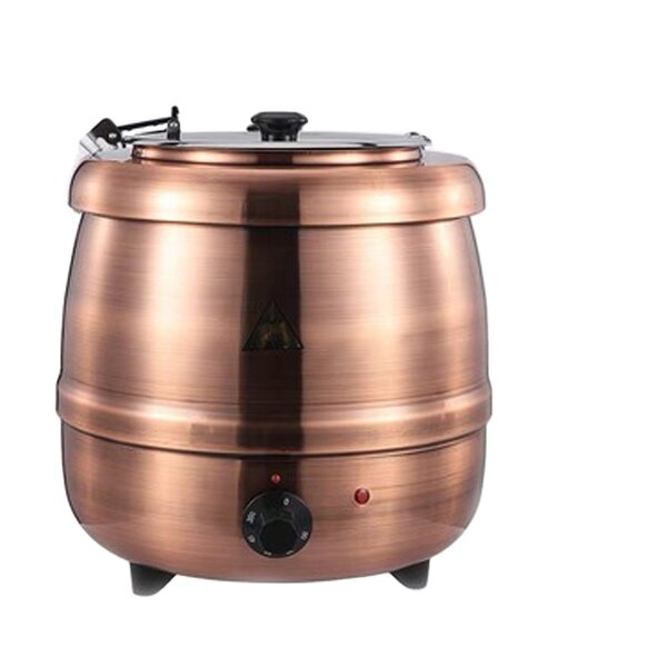 Soup Warmer Manufacturer - Restaurant 10L Electric with Brass Rose Gold