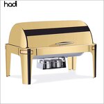 Chafing Dish Manufacturer - Commercial Luxury Oblong Full Gold Electric