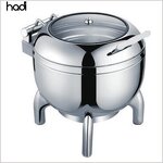 Soup Kettle Manufacturer - Commercial Round Electric with Hydraulic Top