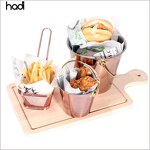 French Fries Basket Manufacturer - Mini Rose Gold Serving Basket Utensil