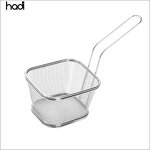 Bread Basket Manufacturer - Stainless Steel Square French Fries Holder