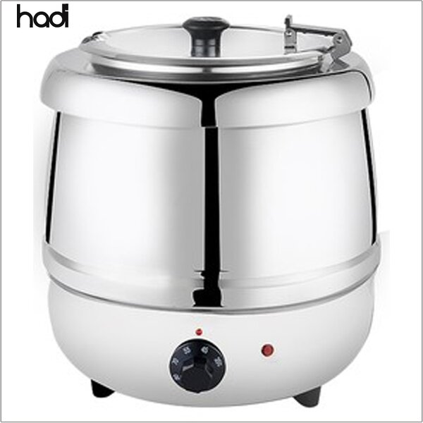 Soup Kettle Manufacturer - Commercial Electric 10-Liter Gas Power Silver