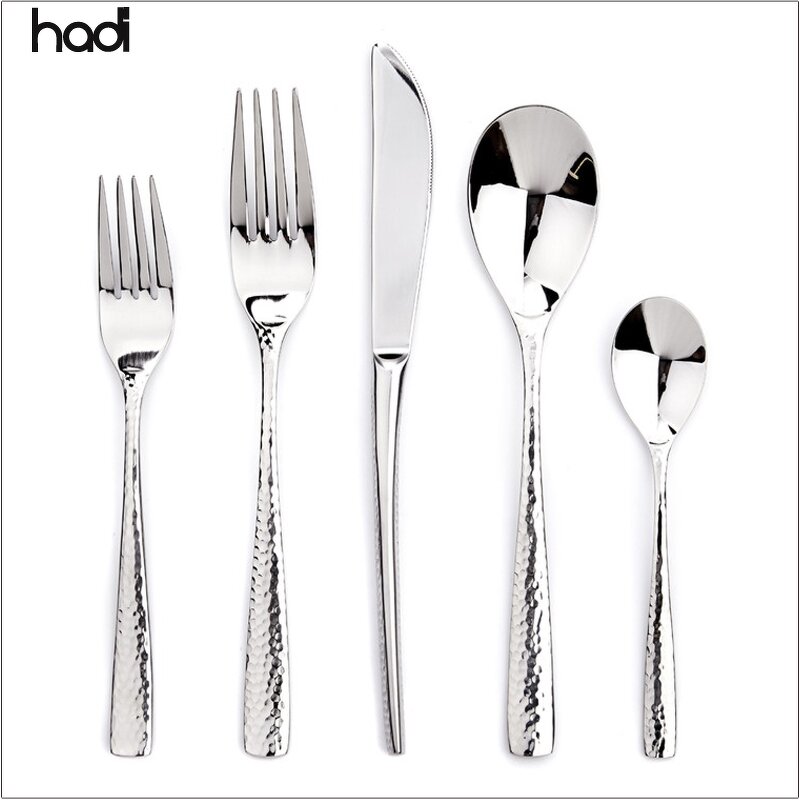 Flatware Set Manufacturer - Modern 304 Stainless Steel Silver Dinnerware