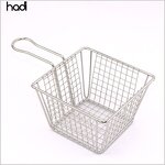Bread Basket Manufacturer - Stainless Steel Square French Fries Holder