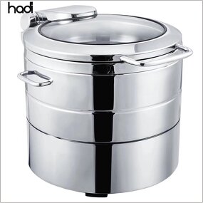 Soup Kettle Manufacturer - Commercial Round Electric with Hydraulic Top