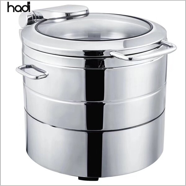 Soup Kettle Manufacturer - Commercial Round Electric with Hydraulic Top