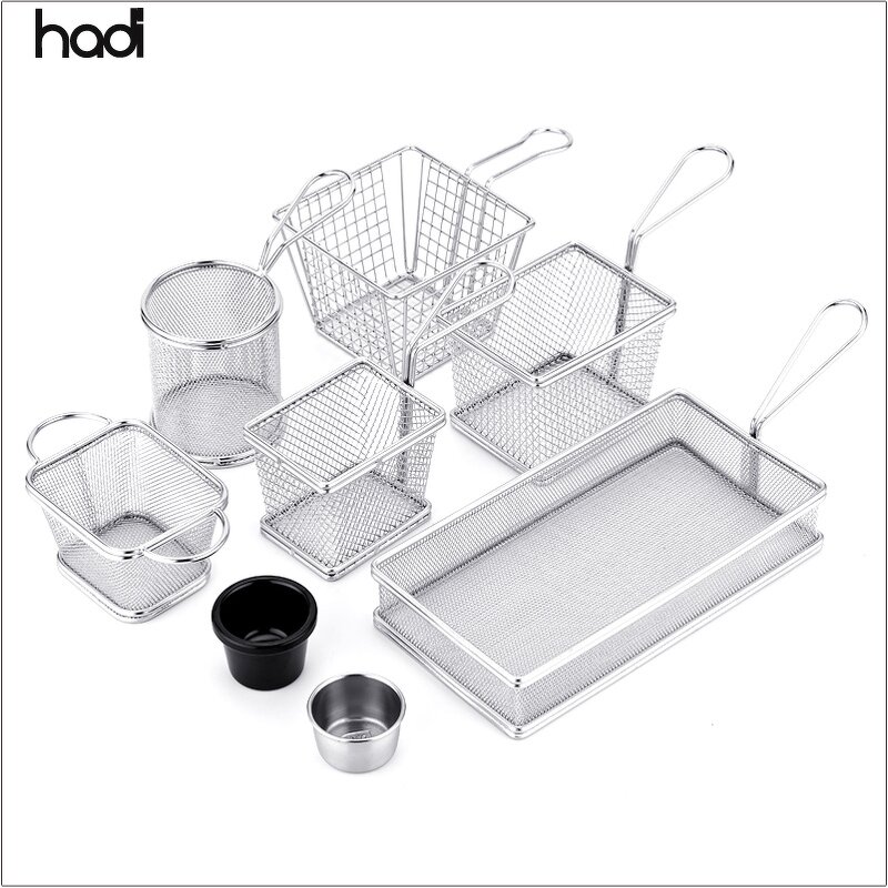 French Fries Basket Manufacturer - Wholesale with Rattan Storage Holder