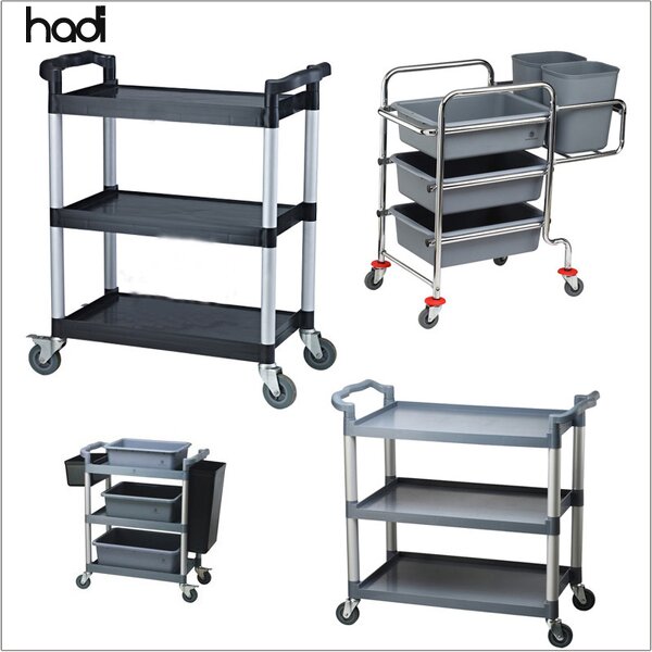 Service Trolley Manufacturer - Buffet 3 Tier Foldable Kitchen Trolley