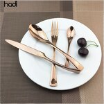 Flatware Set Manufacturer - Modern 304 Stainless Steel Silver Dinnerware