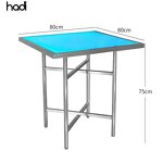 Banquet Table Manufacturer - China Stainless Steel Round Pattern Acrylic