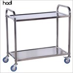 Serving Trolley Manufacturer - Commercial Luxury 2 Tier Food Transport