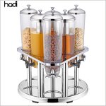 Cereal Dispenser Manufacturer - Stainless Steel Acrylic Bulk Triple