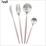 Cutlery Set Manufacturer - Luxury Rose Gold Buffet Cake Knife Spoon Set