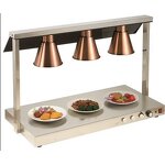 Food Warmer Lamp Manufacturer - Stainless Steel 4 Tanks Station Heat Lamp