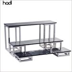 Buffet Stand Manufacturer - Glass Elevation 3 Tier High Tea Stand