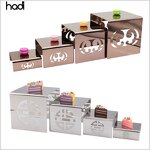 Sushi Stand Manufacturer - Dubai Modern Black Stainless Steel Elevation