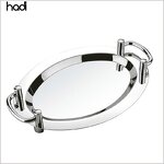 Serving Tray Manufacturer - Party Round Stainless Steel Mirror Tray