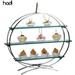 Buffet Display Stand Manufacturer - Wedding Food Rack with Red Tray