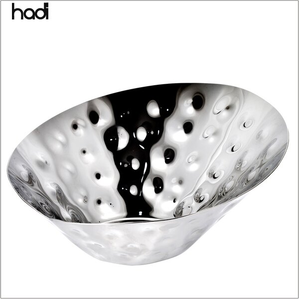 Salad Bowl Manufacturer - Antique Hammered Silver Nut Arabic Design