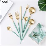 Cutlery Set Manufacturer - Commercial Gold Plated Stainless Steel Set