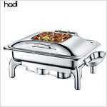 Chafing Dish Manufacturer - Luxury Modern Roll Top Glass Lid Serving