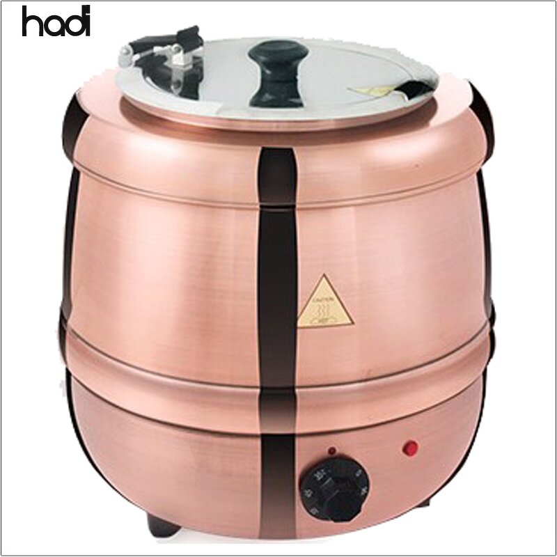 Soup Kettle Manufacturer - Commercial 10-Liter Rose Gold Electric Pot