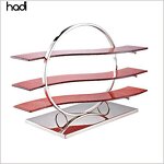 Buffet Display Stand Manufacturer - Wedding Food Rack with Red Tray