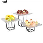 Display Rack Manufacturer - Antique square Acrylic Dessert Stand with Light