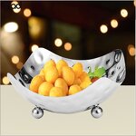 Fruit Stand Bowl Manufacturer - 304 SS Hammered Luxury Arabic Holder