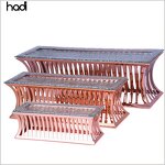 Buffet Riser Manufacturer - Modern Glass Top Elevation Display Stand