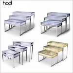 Buffet Table Manufacturer - HADI Wholesale Arabic Tempered Mirror Table