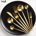 Cutlery Set Manufacturer - 18/10 Gold Wedding 304 Stainless Steel Set