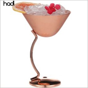 Cocktail Goblet Manufacturer - Elegant 160ML Gold Copper Plated Glass